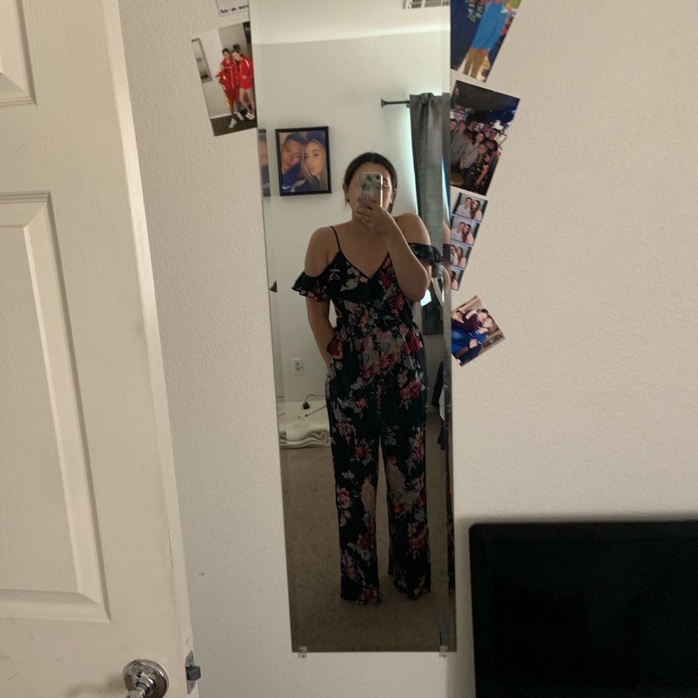 Beautiful black and floral jumpsuit